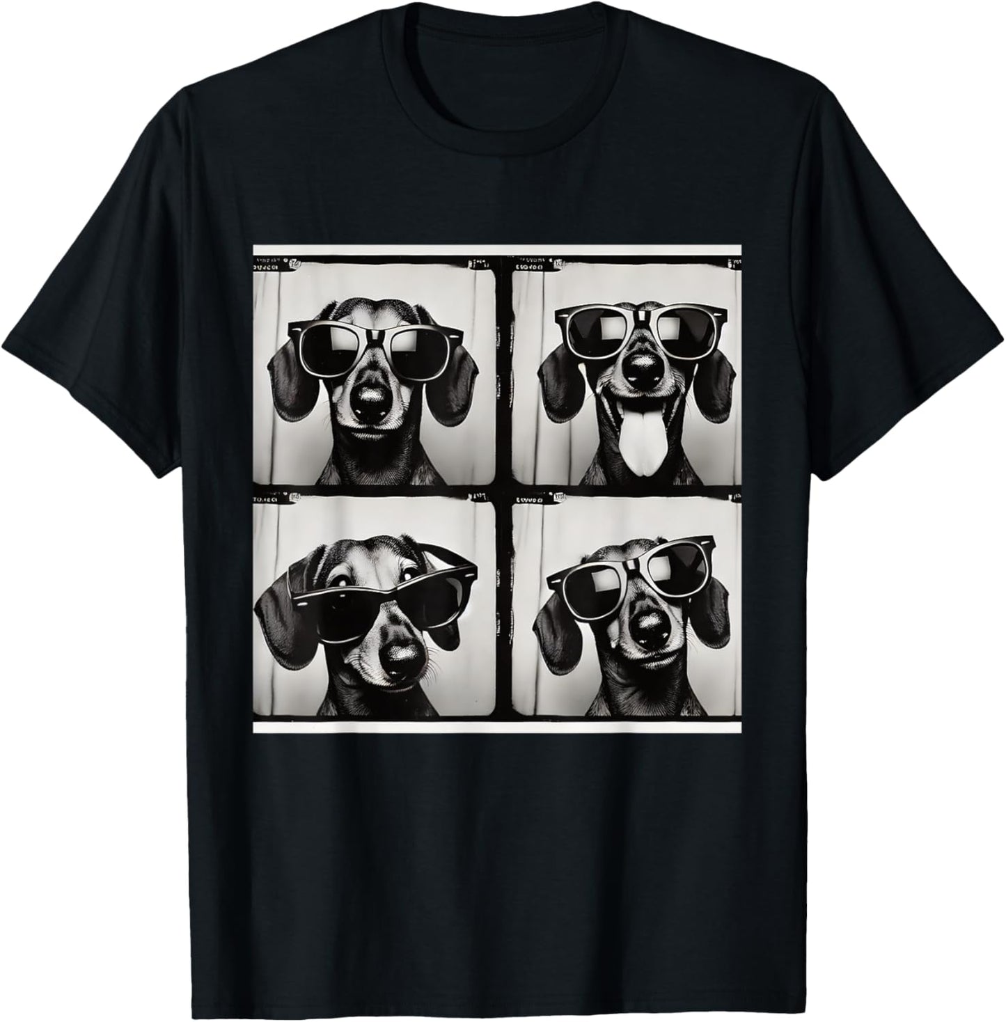 Dachshund Rocking Cool Sunglasses T-shirt