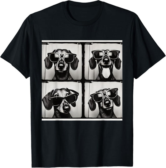 Dachshund Rocking Cool Sunglasses T-shirt