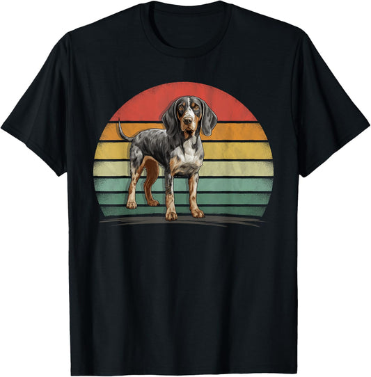 Retro Style Distressed Vintage Bluetick Coonhound Dog T-Shirt