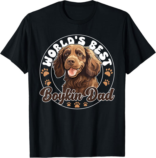Boykin Spaniel Dog World's Best Boykin Dad T-Shirt