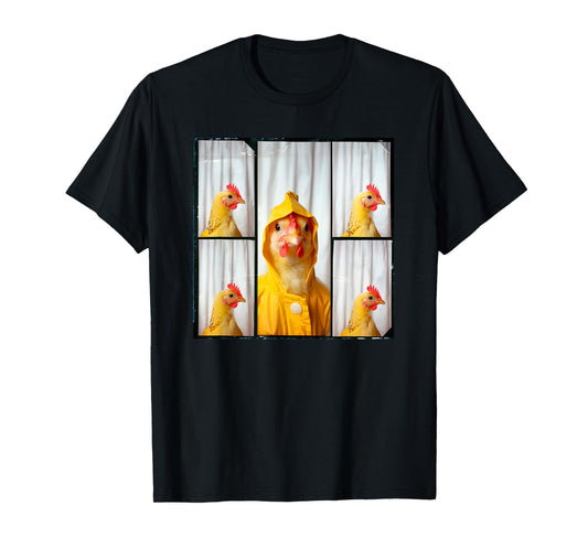 Funny Chicken Farm Animal Photobooth T-Shirt