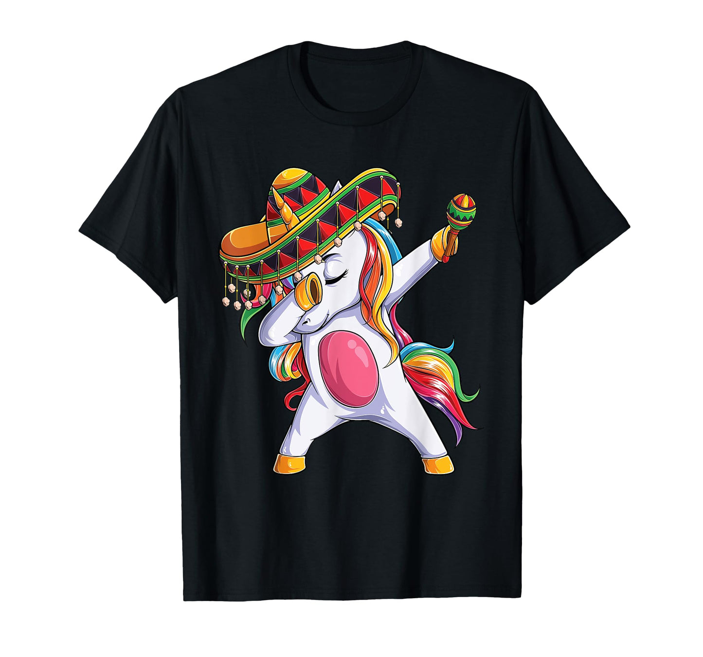 Dabbing Unicorn Cinco de Mayo Kids Girls Women Mexican gift T-Shirt