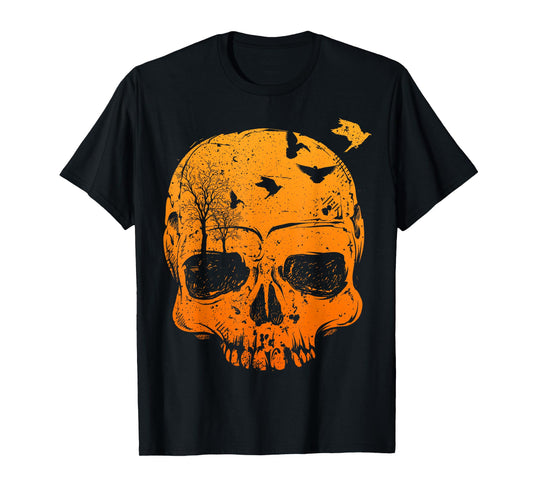 Halloween Skull Decor Vintage Gothic Costume Men or Women T-Shirt