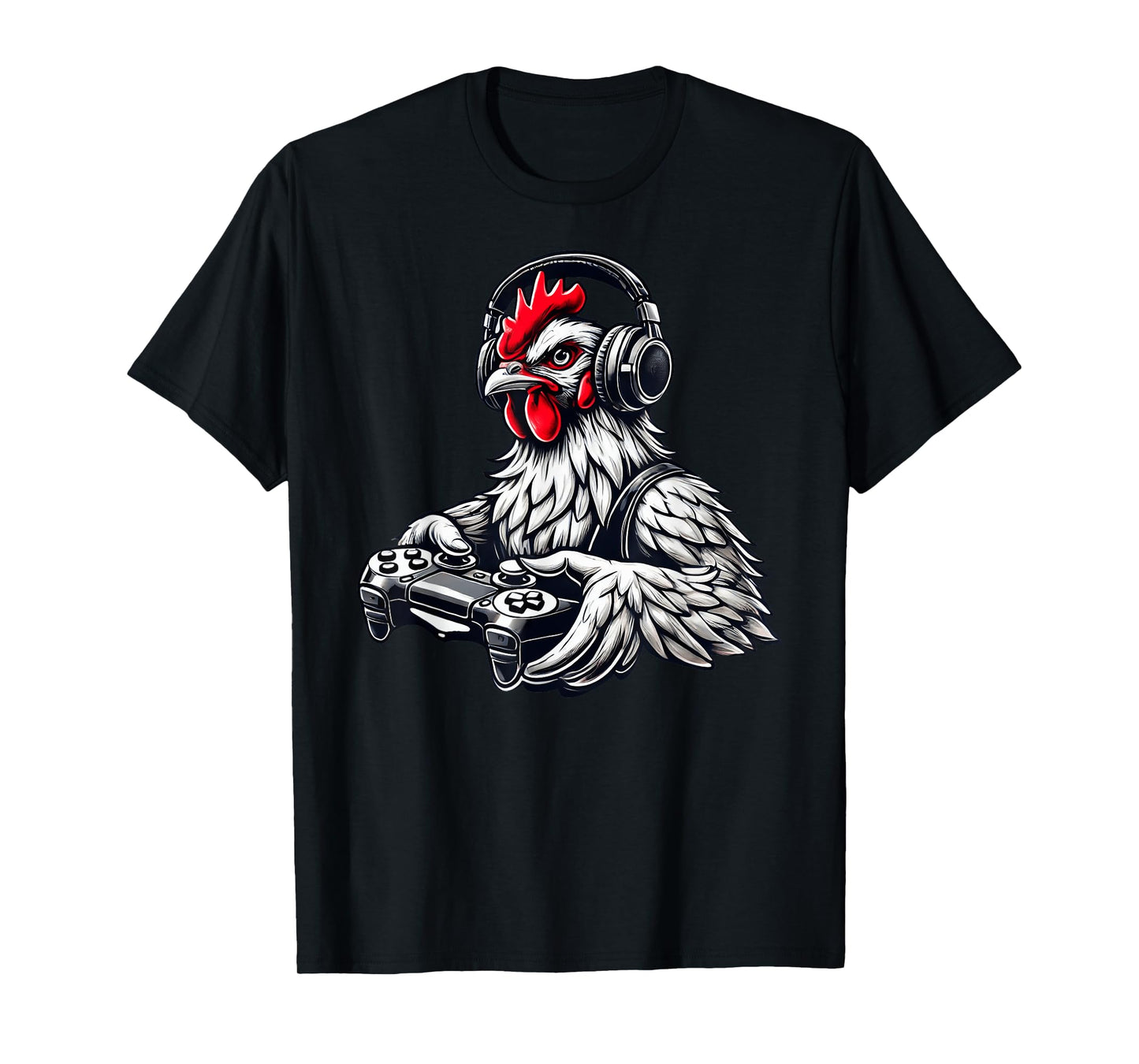 Chicken Funny Video Games Graphic Chicken Gamers T-Shirt