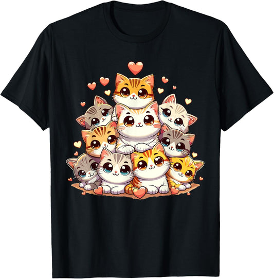 Cute Cats Anime Cat Kawaii T-Shirt
