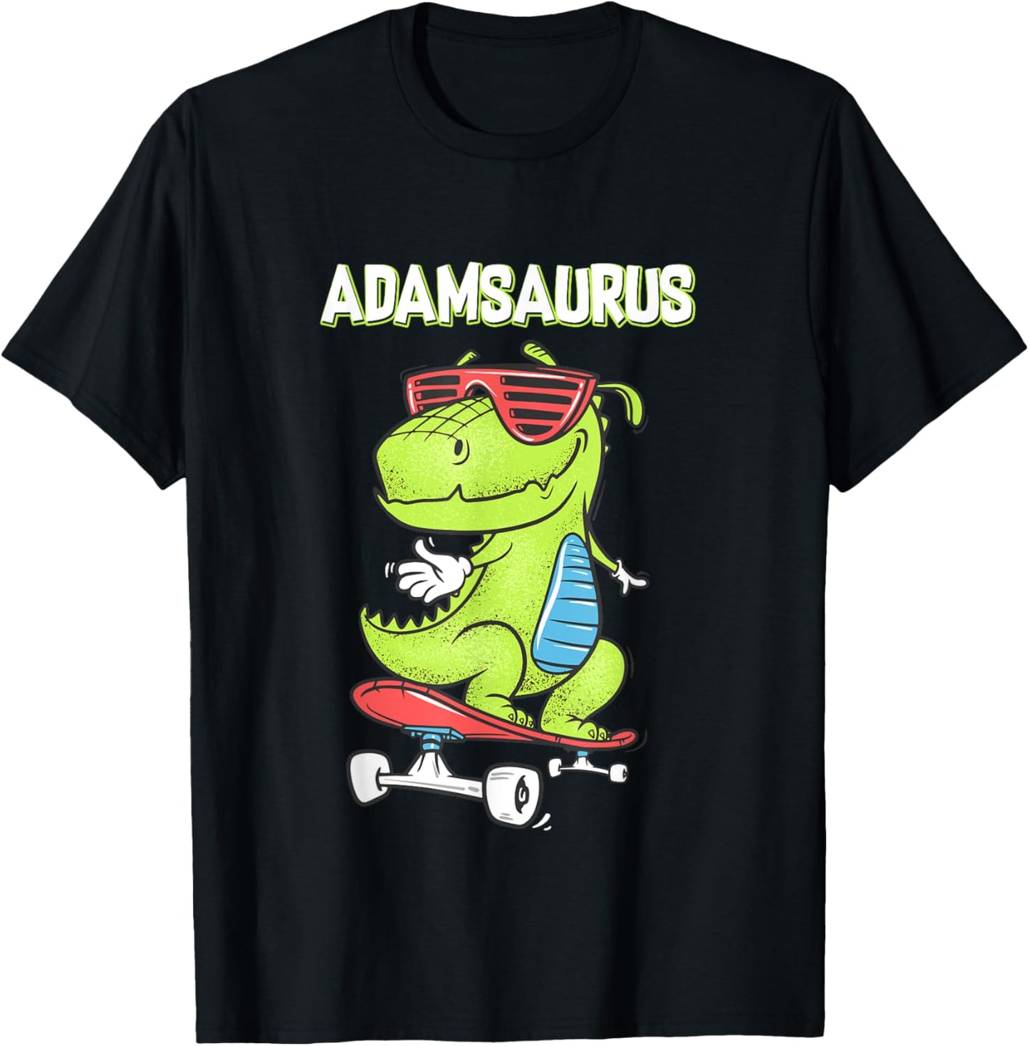 ADAMSAURUS shirt name birthday gift dinosaur t rex T-Shirt