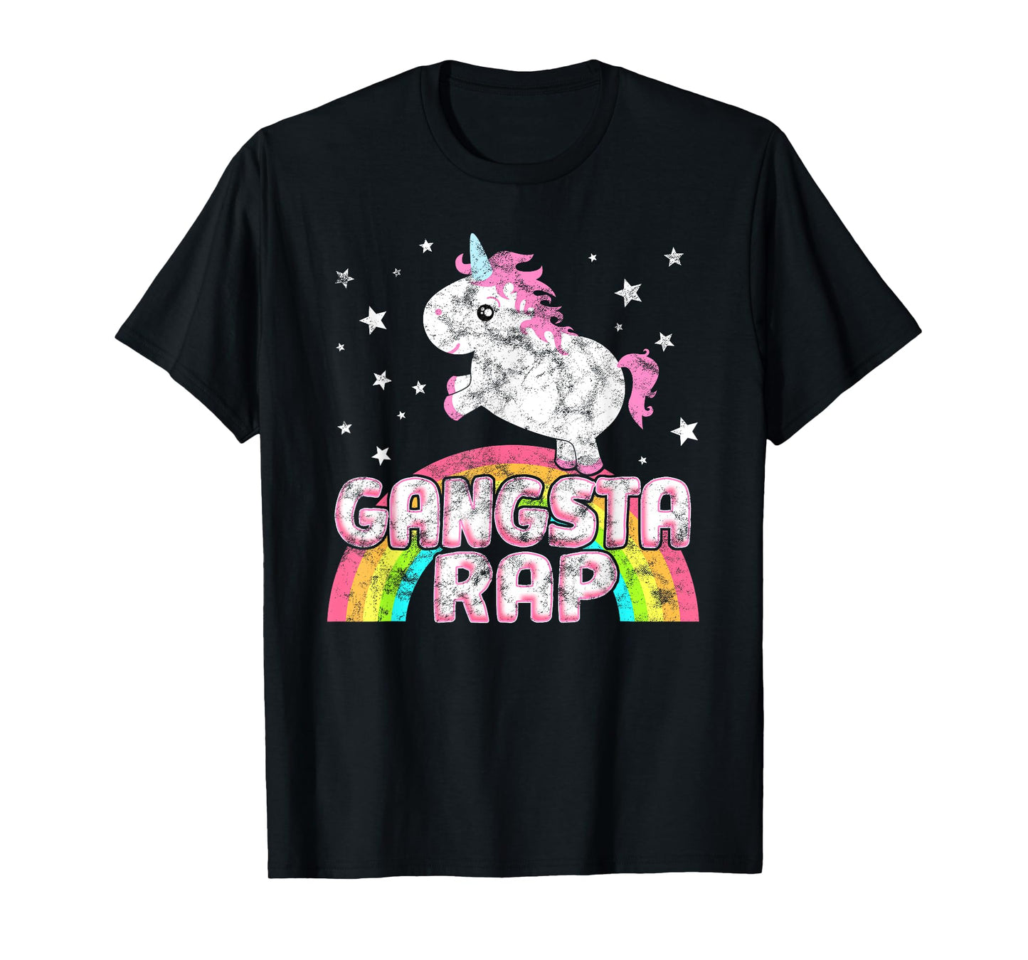 Funny Ironic Cool Unicorn Gangsta Rap Music Festival T-Shirt T-Shirt