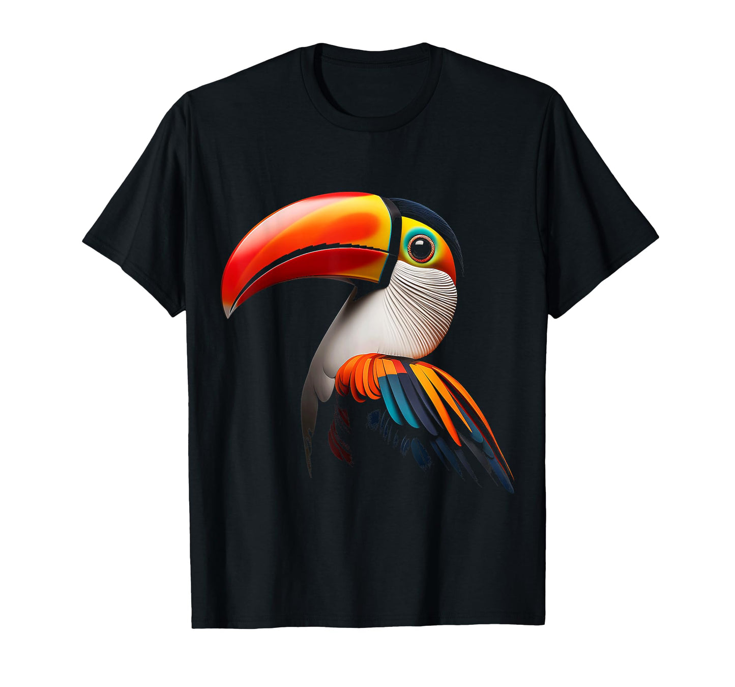 Toucan Bird Colorful Art Animal Graphic Motif Toucan T-Shirt
