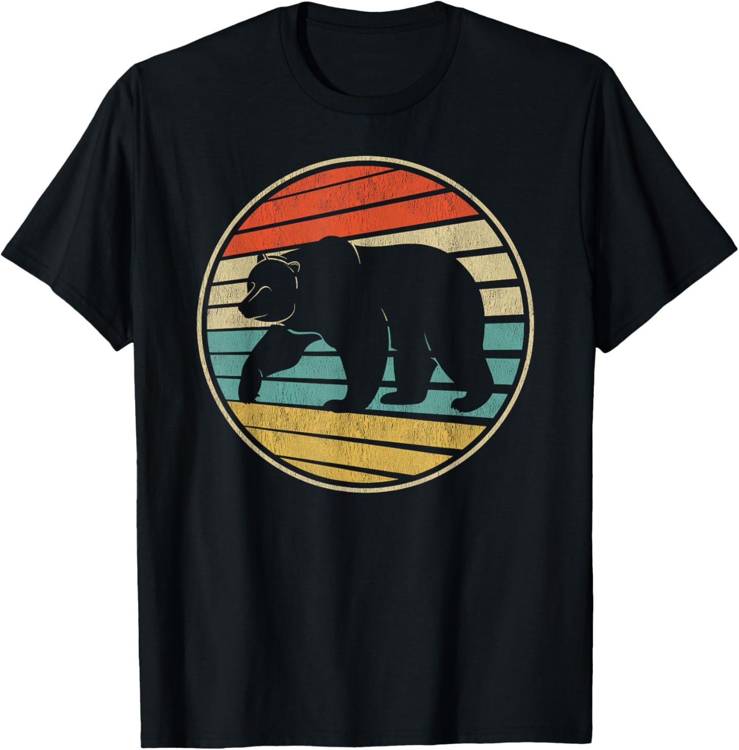 Alaska Brown Grizzly Bear Retro Vintage 70s 80s Bear Art T-Shirt