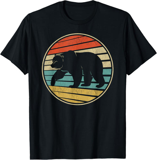 Alaska Brown Grizzly Bear Retro Vintage 70s 80s Bear Art T-Shirt