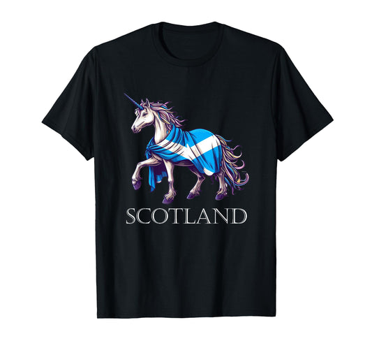 Scottish Pride Scotland Unicorn Scotland Flag Saltire T-Shirt