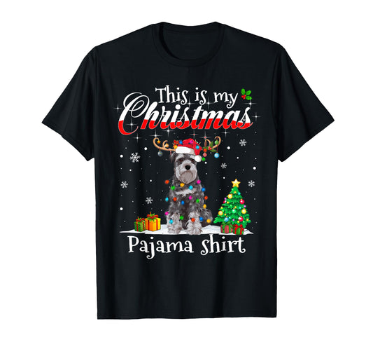 This Is My Christmas Pajama Schnauzer Lover Dog Men Women Kids T-Shirt