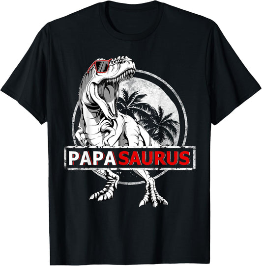 Papasaurus Father's day Birthday Dinosaur Trex Daddy Saurus T-Shirt