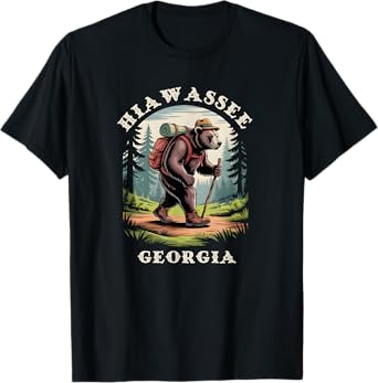 Hiawassee, Georgia GA Blue Ridge Mountains Hiking Bear T-Shirt