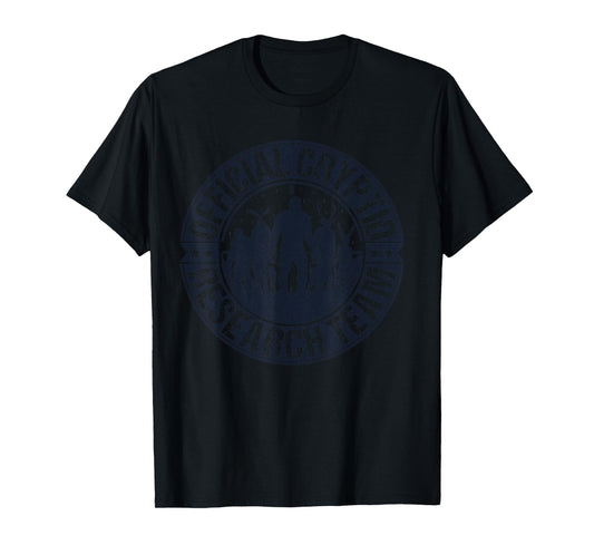 Official Cryptid Research Team Retro Cryptozoology Hunt Crew T-Shirt