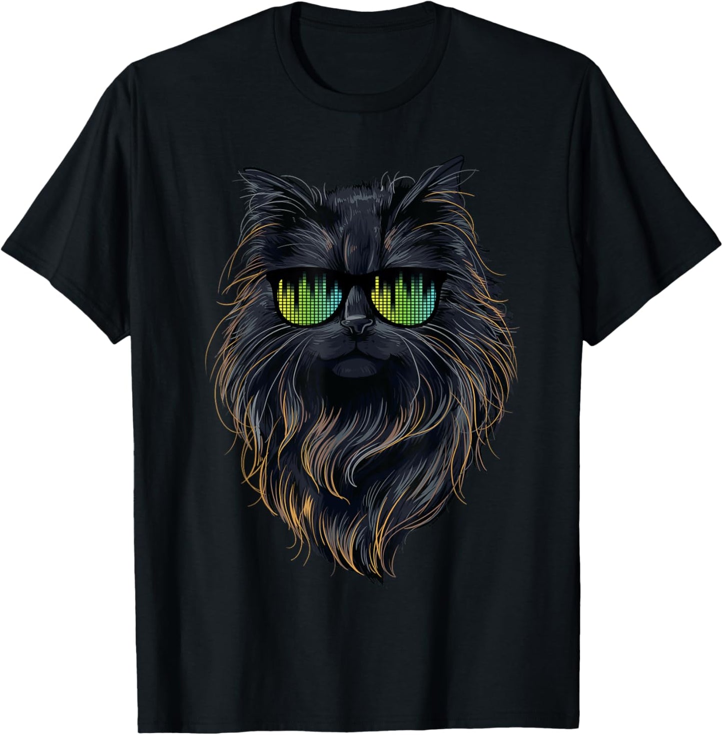 Black Cat Shirt Women Men Funny Cat T-Shirt
