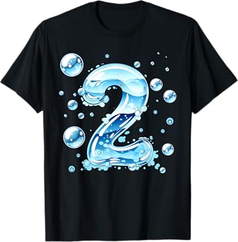 Kids 2nd Birthday Bubble Themed Birthday Party T-Shirt