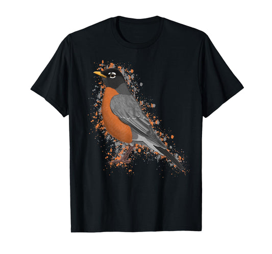 American Robin Bird Birder Birdlover Birdwatcher Animal T-Shirt