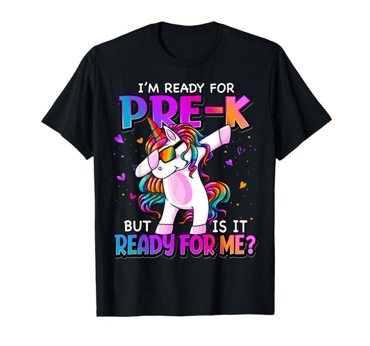 I'm Ready For Pre-K Shirt Back To School Pre-K Girls T-Shirt
