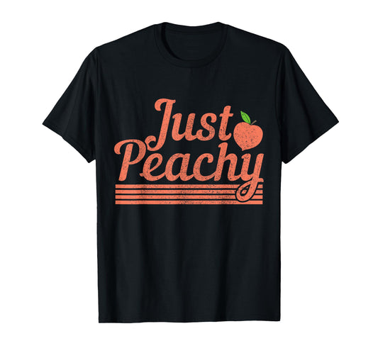 Georgia The Peach State Peachy Funny Vintage Pride T-Shirt