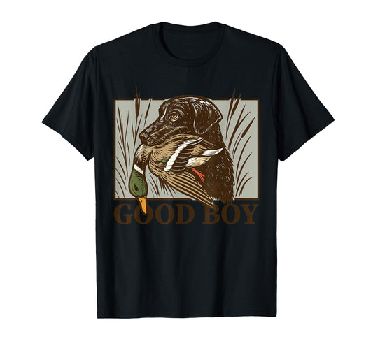 Vintage Dog Good Boy Duck Hunting Labrador Retriever Gift T-Shirt