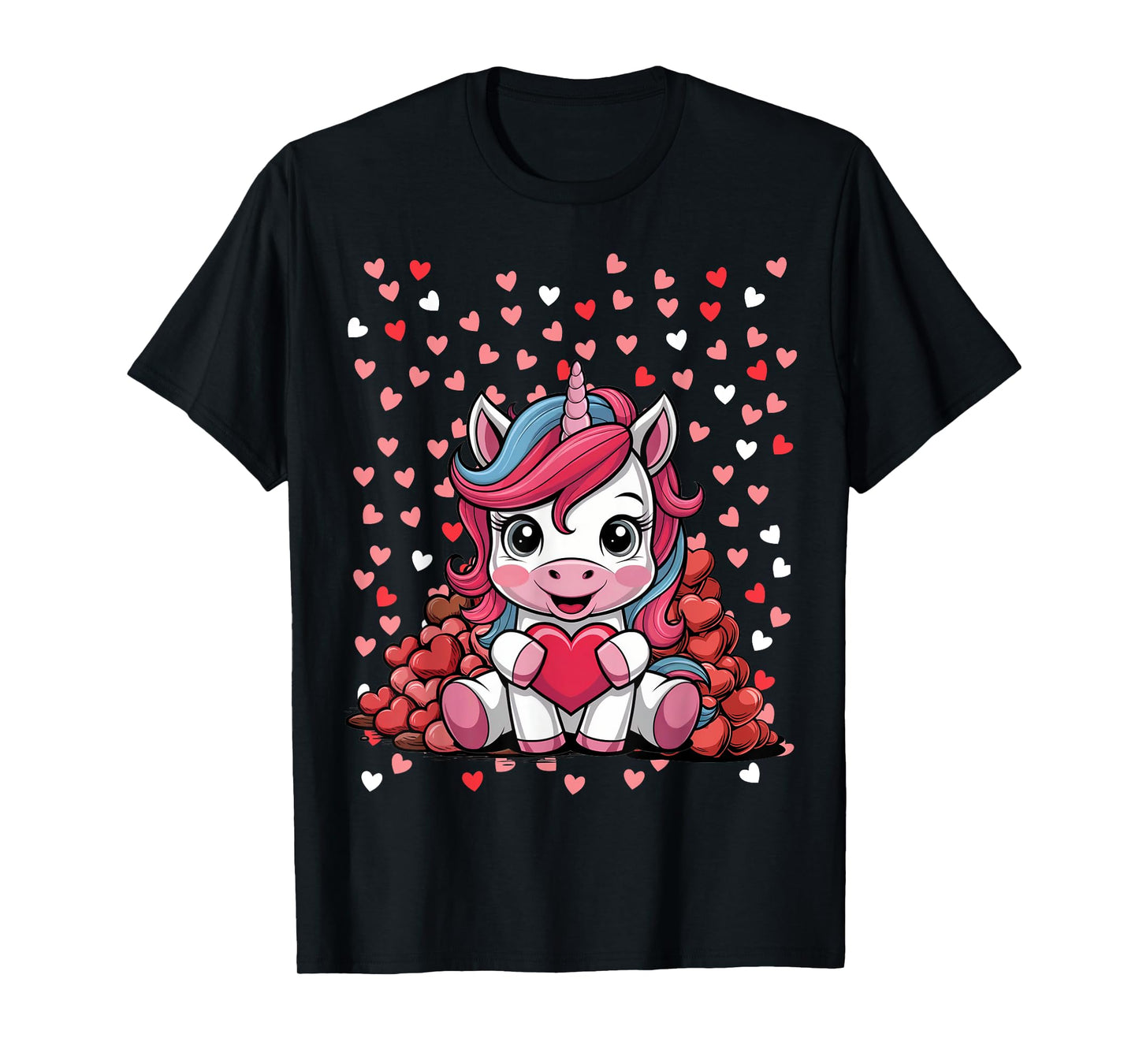 Valentines Outfit Idea For Kids Unicorn Themed Valentines T-Shirt