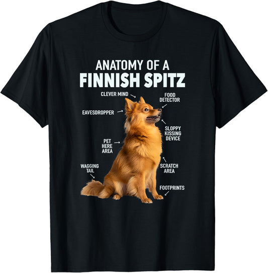 Anatomy Of A Finnish Spitz T-Shirt