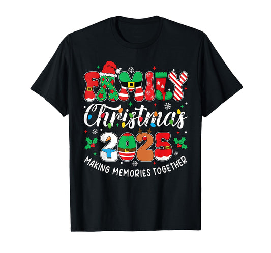 Family Christmas 2025 Matching Outfit Xmas Men Women Kids T-Shirt