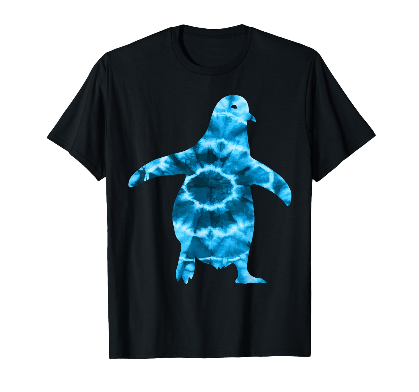 Cool Penguin Lover Apparel Unisex-Adults Black Tie-Dye T-Shirt