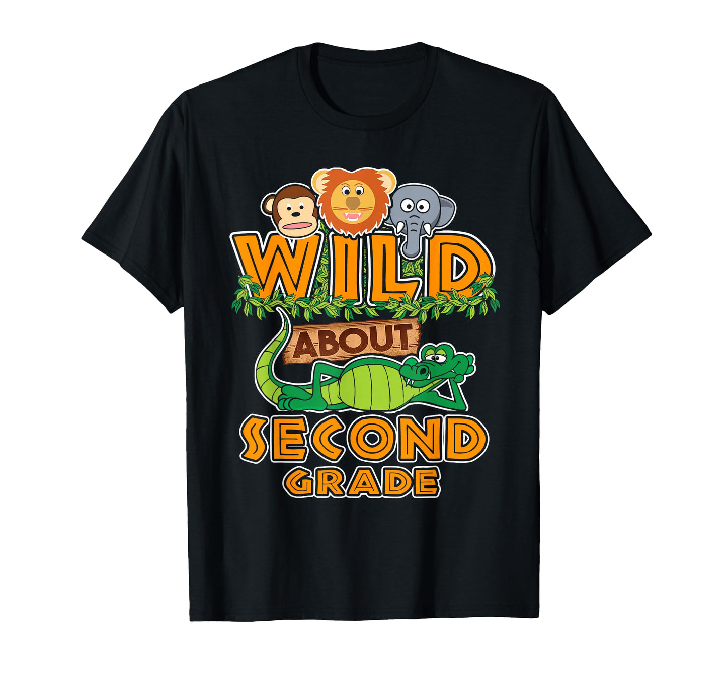 Wild About Second Grade Back to School Classroom T-Shirt T-Shirt
