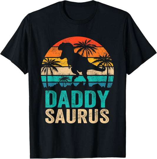 Daddysaurus T Rex Dinosaur Daddy Saurus Matching Family T-Shirt