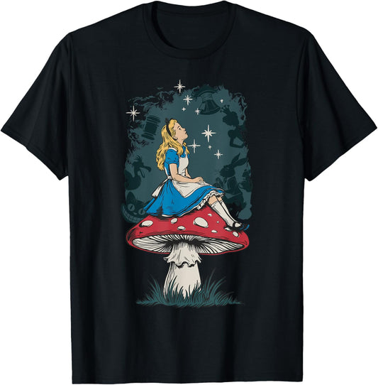 Alice in Wonderland Characters Lewis Carroll Illustration T-Shirt