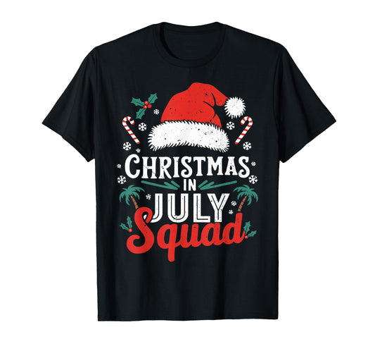 Christmas in July Squad Shirt Family Vacation Summer Outfits T-Shirt