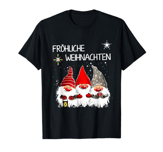 Gnomes Frohliche Weihnachten Funny Christmas T-Shirt