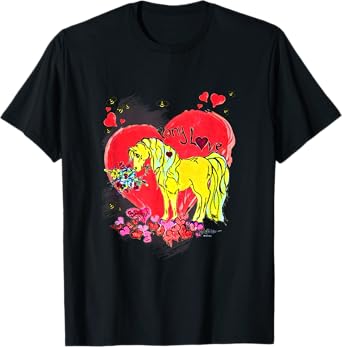 Horse Gifts Valentines Day Equestrian Horse Lover Cowgirl T-Shirt