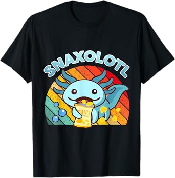 Snaxolotl Cute Axolotl-Shirt I Axolotl Questions Funny Kids T-Shirt
