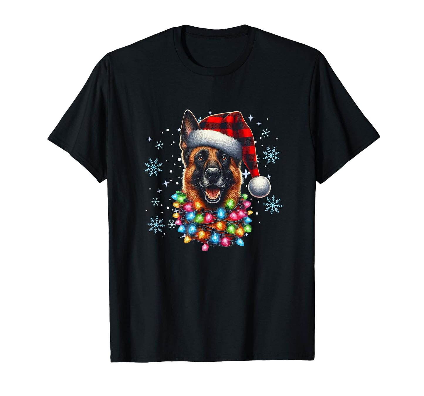 Belgian Shepherd Christmas Xmas Malinois Lover T-Shirt