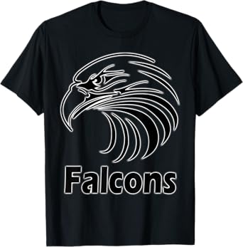 Falcons School Spirit Mascot Sports T-Shirt