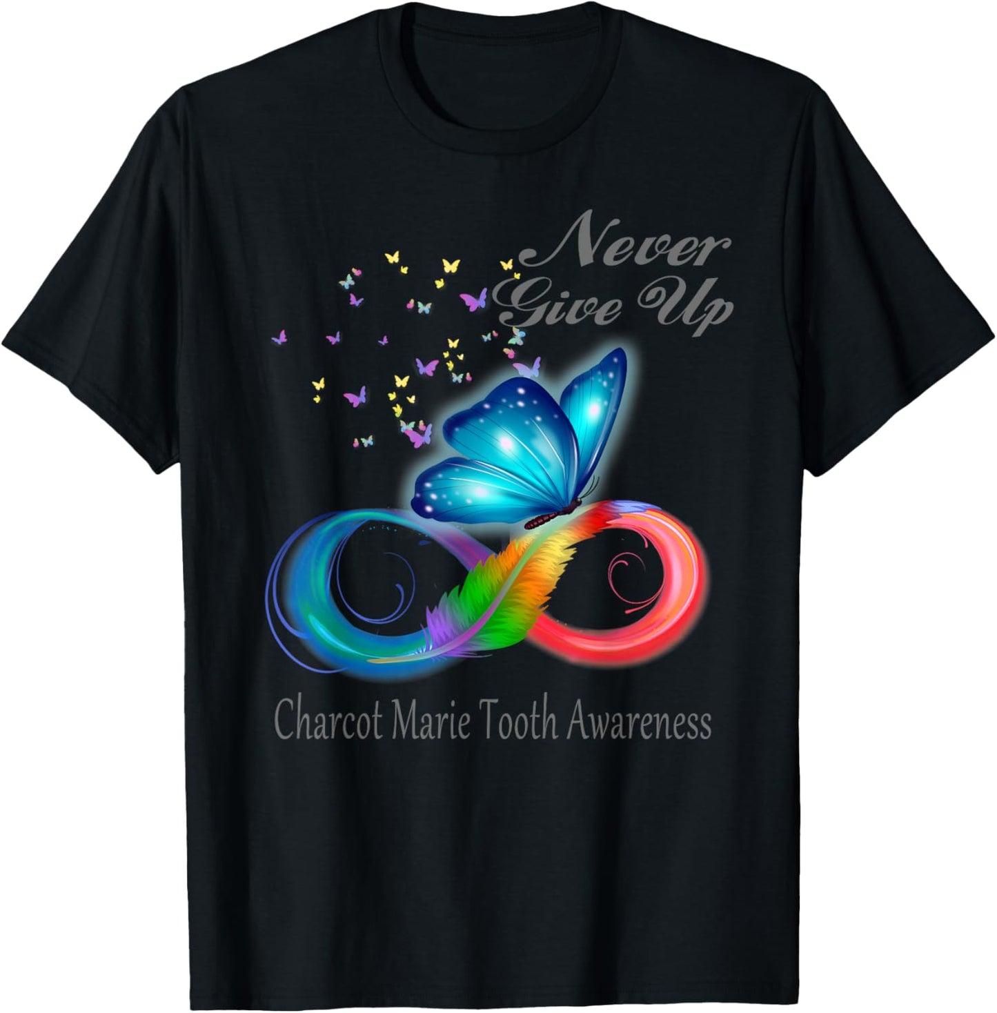 Butterfly Charcot Marie Tooth Awareness T-Shirt