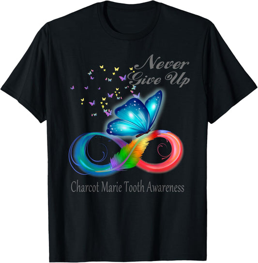 Butterfly Charcot Marie Tooth Awareness T-Shirt