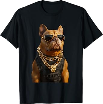 Thug Gangster Life Dog For Hip Hop Fans & dog Meme lovers T-Shirt for Men Women
