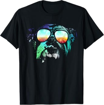 Disco Groovy English Bulldog T-Shirt Dog Gift T-Shirt for Men Women Girls Kids