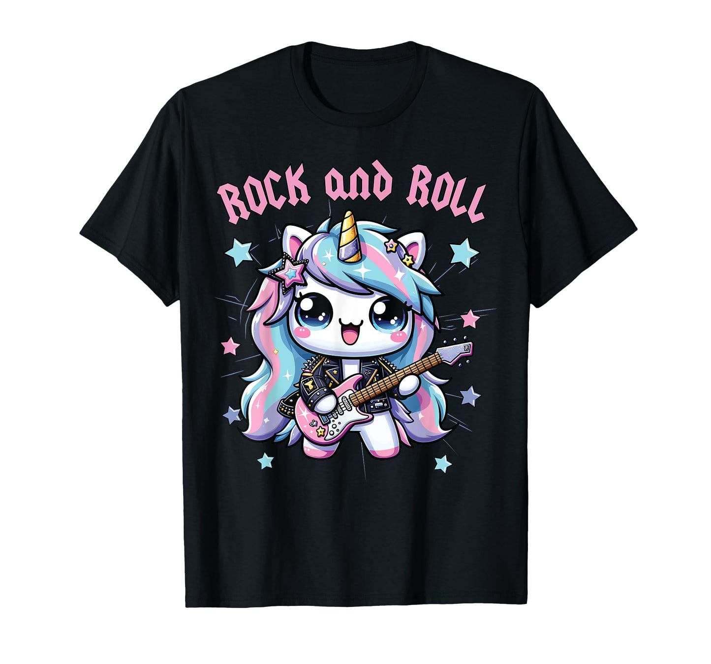 Girls Rock, Unicorn Rock Star, Unicorn Girls Rock and Roll T-Shirt