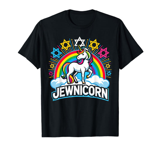 Hanukkah Funny Jewnicorn Jewish Unicorn T-Shirt