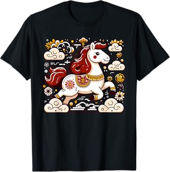 Chinese New Year of the Horse 2026 Lunar New Year Zodiac T-Shirt