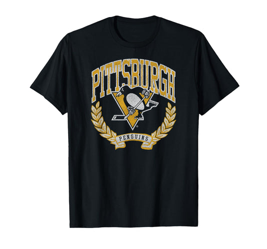 Pittsburgh Penguins Vintage Victory Black Licensed T-Shirt