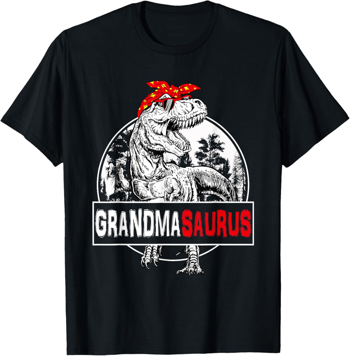 Grandmasaurus T rex Dinosaur Grandma Saurus Family Matching T-Shirt