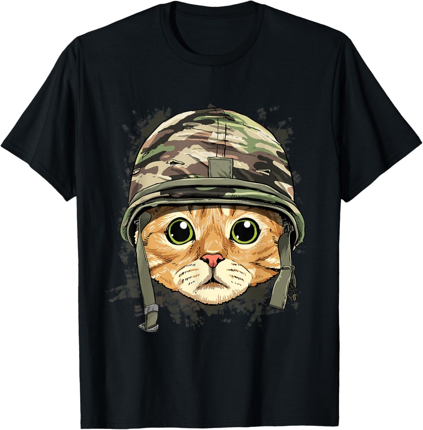 Cat Soldier Veteran Army Cat Kitten Lover T-Shirt