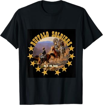 African American Buffalo Soldiers 9th and 10 Cavalry T-Shirt