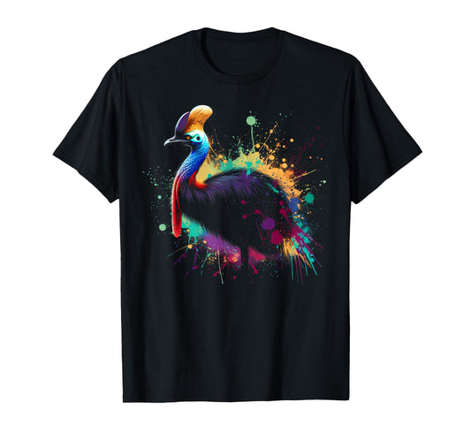 Cassowary Minimalist and Vibrant Style Christmas T-Shirt